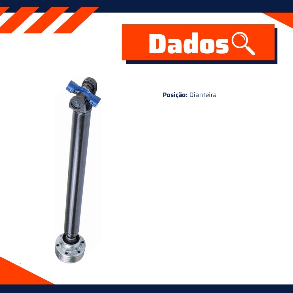 Cardan Dianteiro para Chevrolet S10 e Trailblazer - Vetor - Vt5413