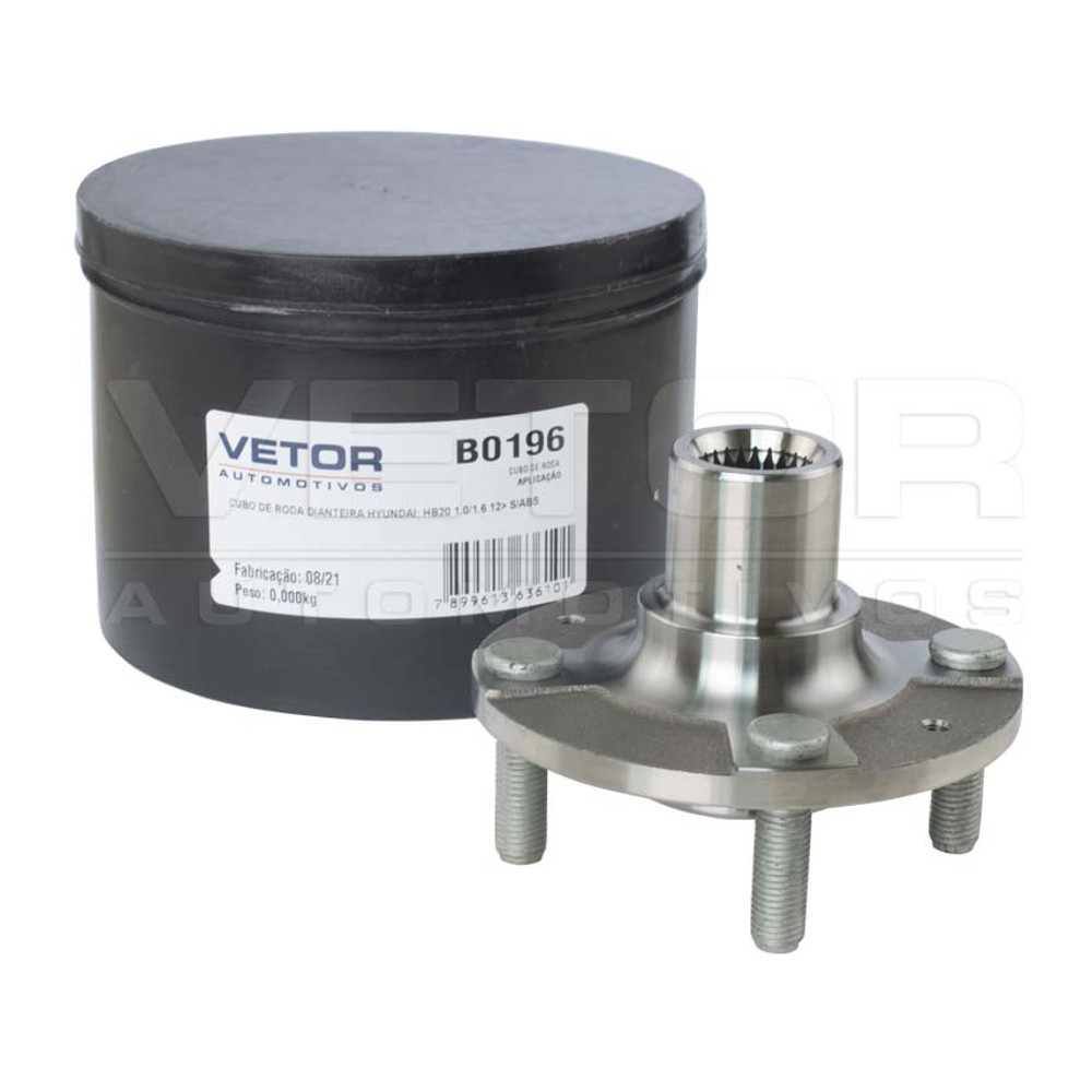 Cubo de Roda Dianteiro 25 Dentes para Hyundai HB20 - Vetor - B0196