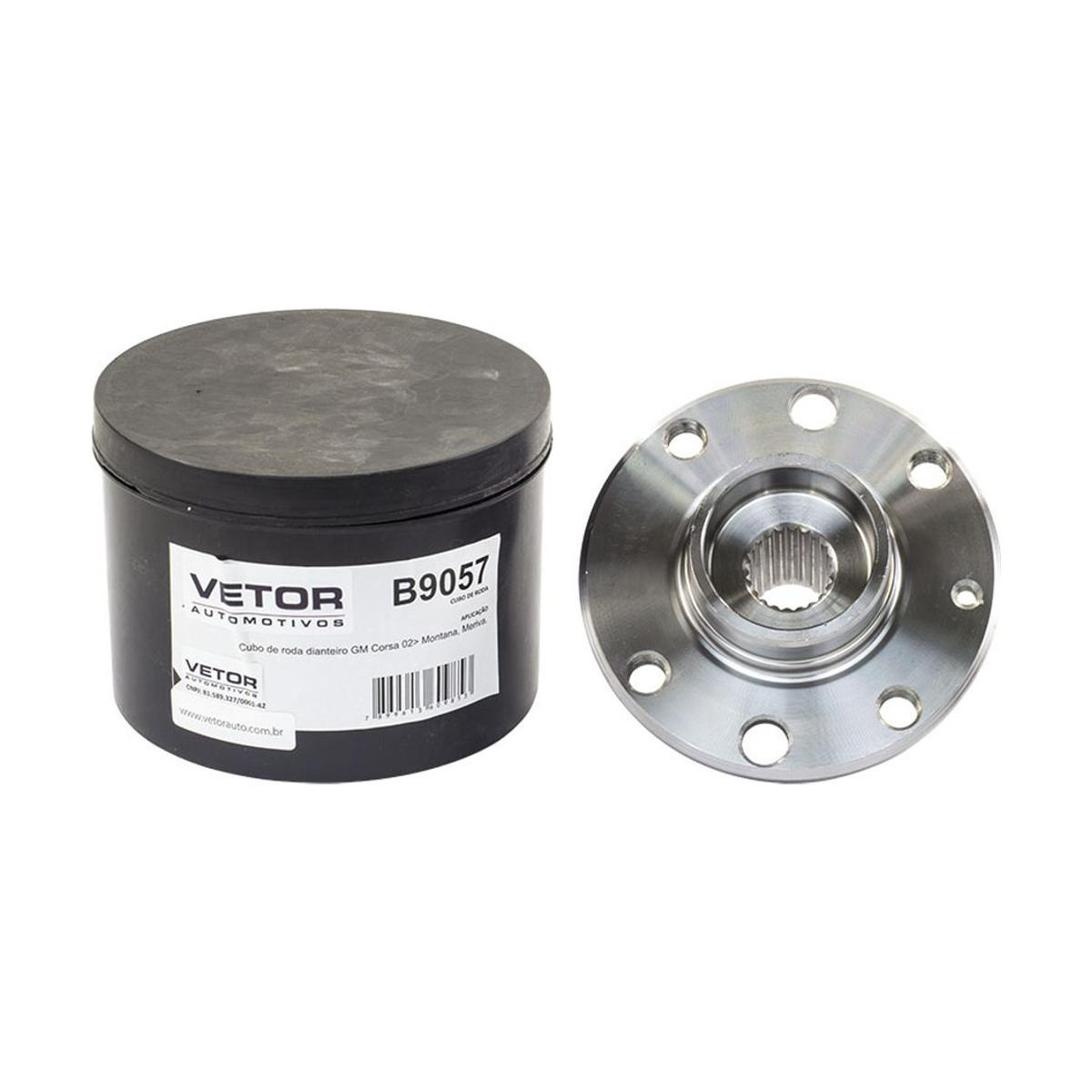 Cubo de Roda Dianteiro 22 Dentes para Chevrolet Meriva e Montana - Vetor - B9057
