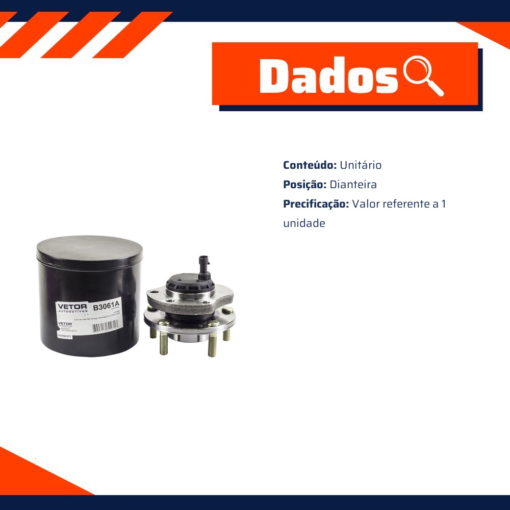 Cubo de Roda Dianteiro - Vetor - B3061A