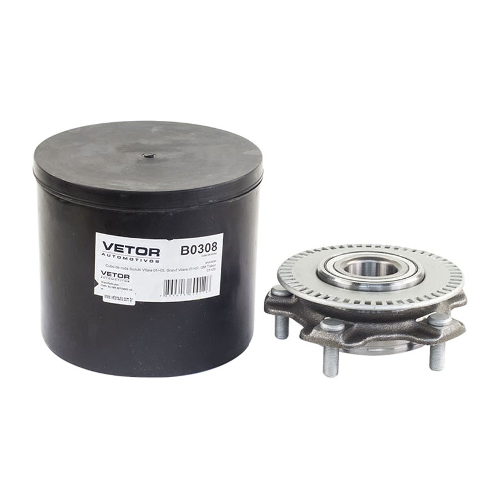 Cubo de Roda Dianteiro Chevrolet Tracker e Suzuki Grand Vitara - Vetor - B0308