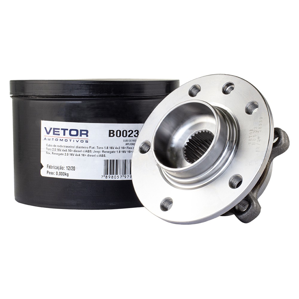 Cubo de Roda Dianteiro ou Traseiro 27 Dentes - Vetor - B0023