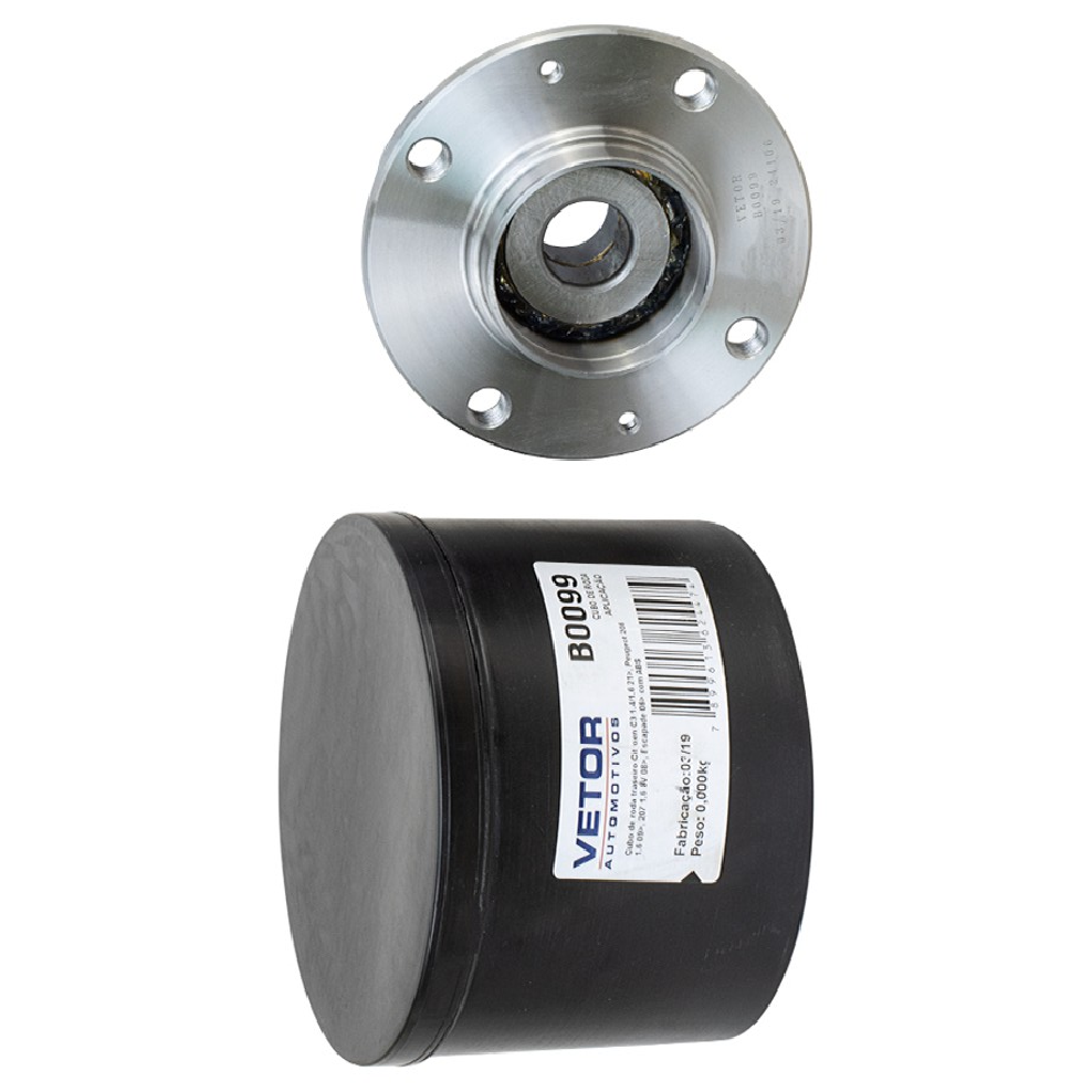 Cubo de Roda Traseiro para Peugeot 207 SW - Vetor - B0099