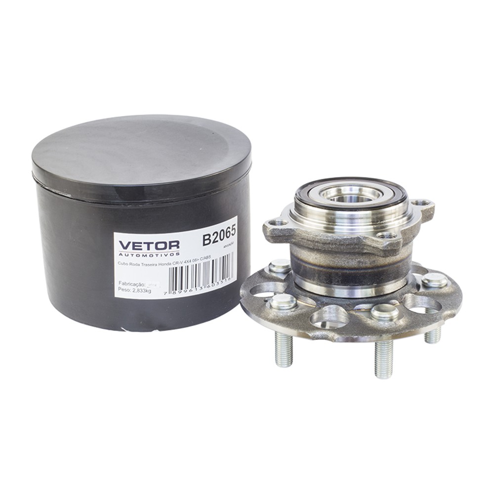 Cubo de Roda Traseiro 5 Furos 28 Dentes para Honda CR-V - Vetor - B2065