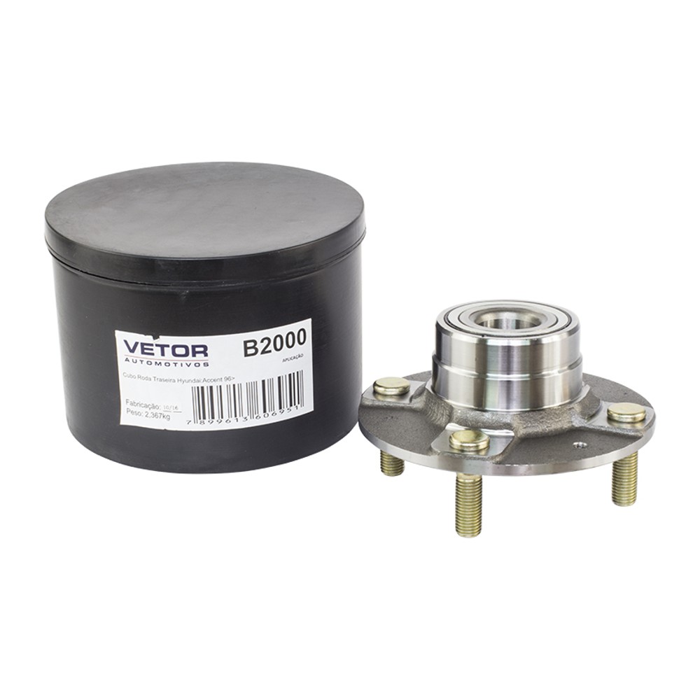 Cubo de Roda Traseiro para Hyundai Elantra - Vetor - B2000