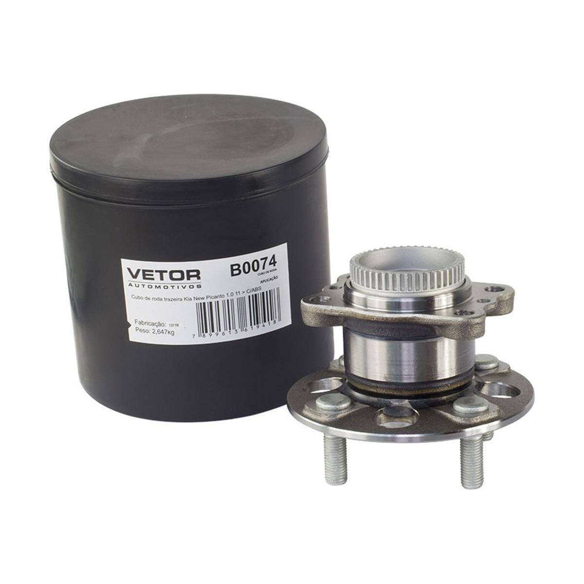 Cubo de Roda Traseiro para Kia Cerato e Picanto - Vetor - B0074