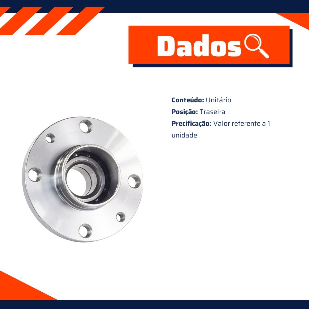 Cubo de Roda Traseiro - Vetor - B0011