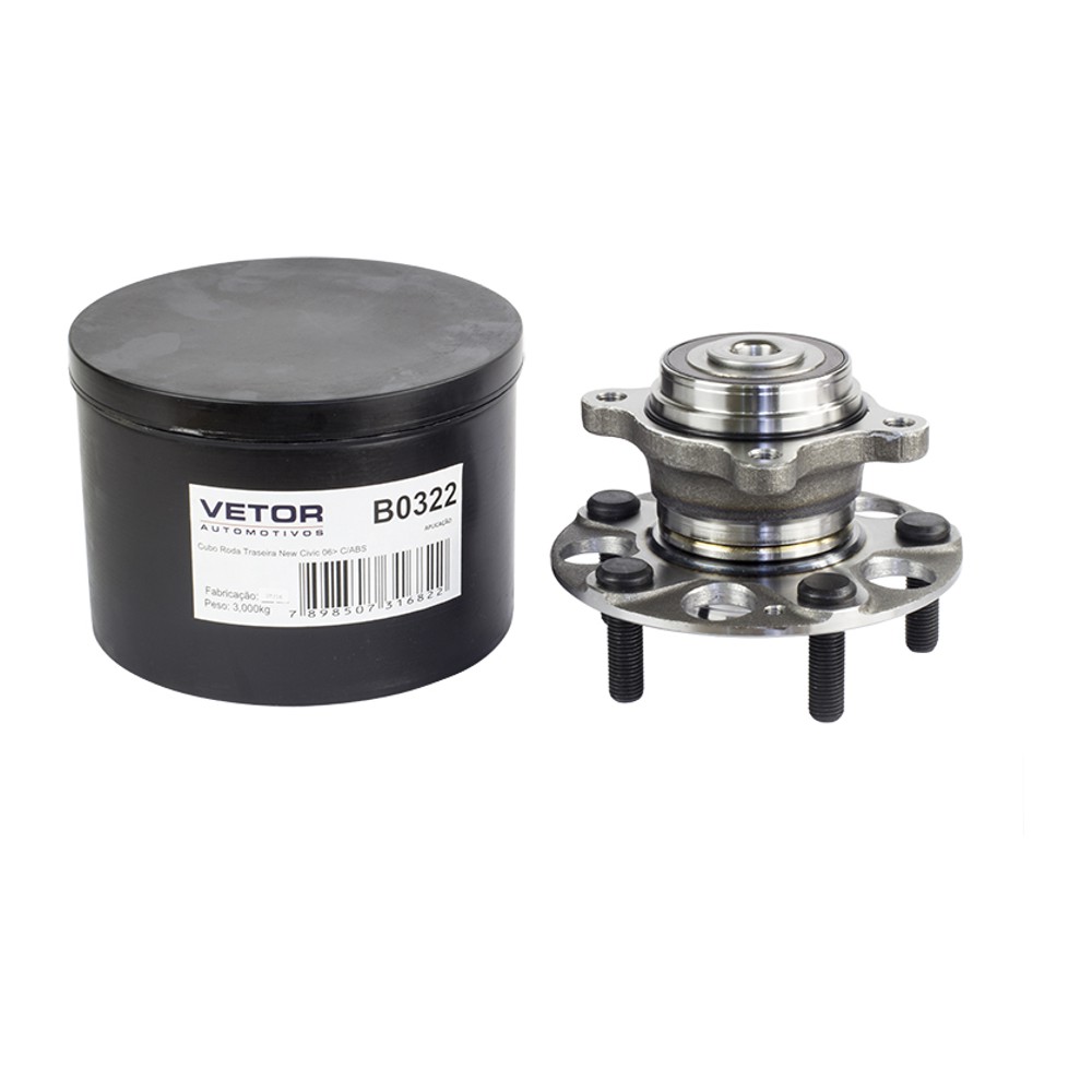 Cubo de Roda Traseiro para Honda Civic - Vetor - B0322