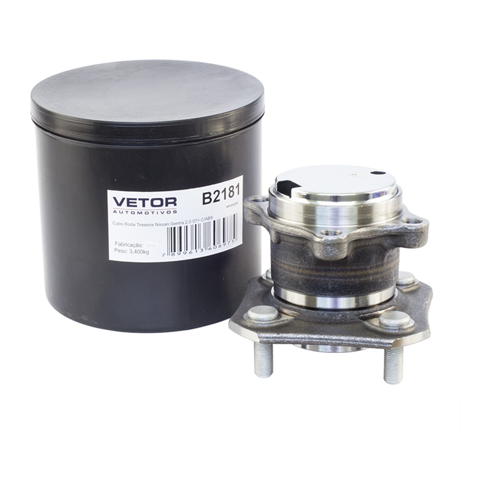 Cubo de Roda Traseiro para Nissan Sentra - Vetor - B2181