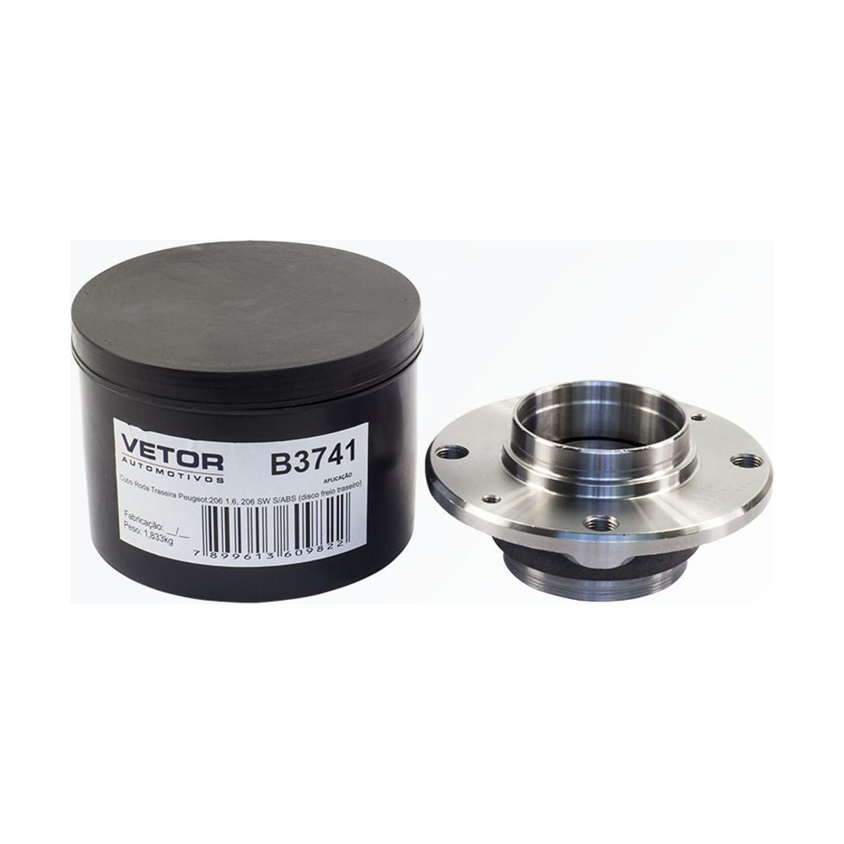 Cubo de Roda Traseiro para Peugeot 206 SW - Vetor - B3741