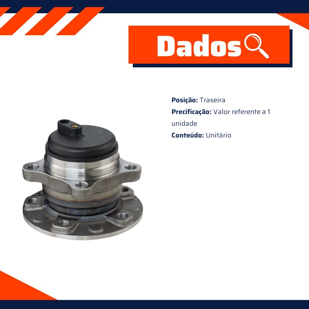 Cubo de Roda Traseiro - Vetor - B0173