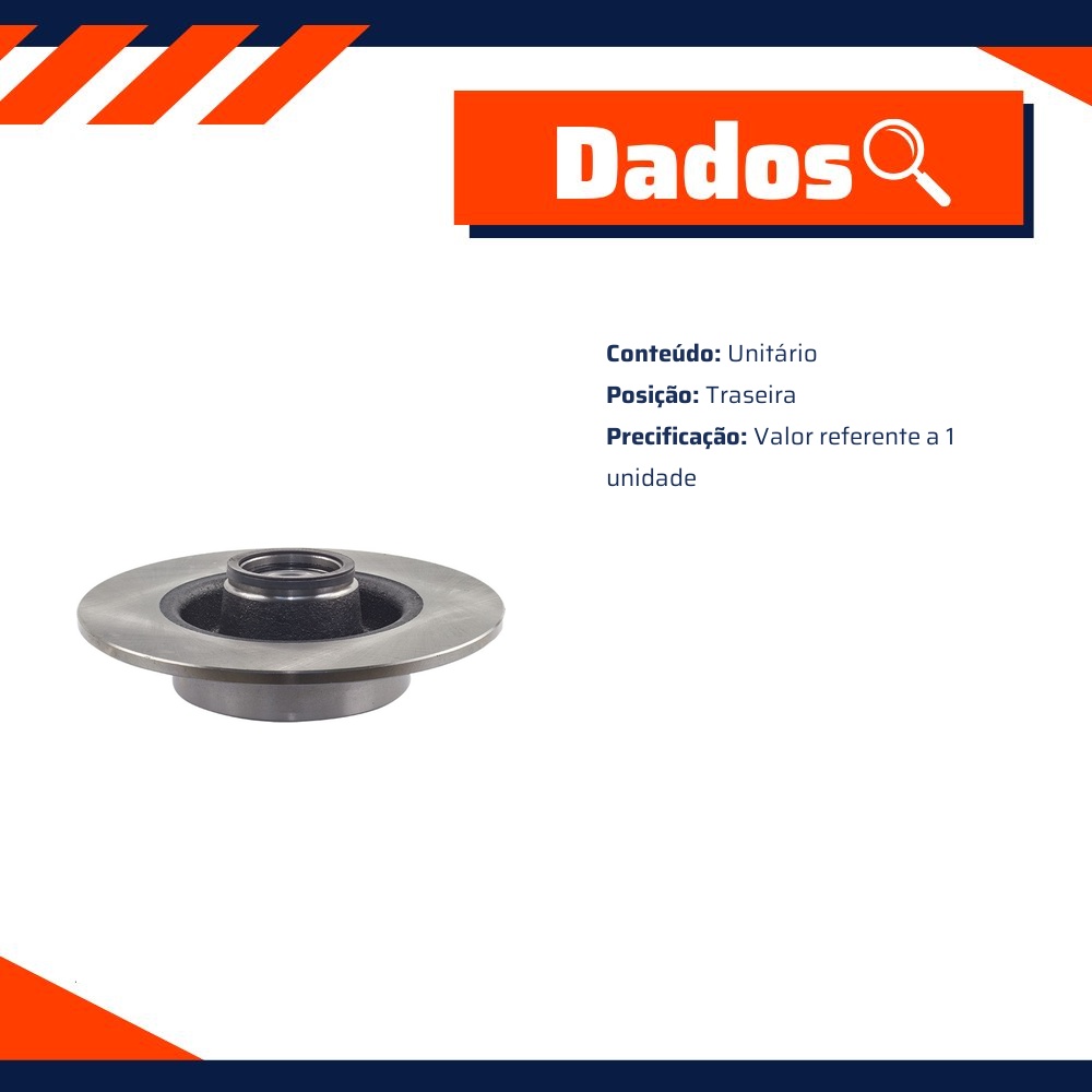 Cubo de Roda Traseiro para Renault Megane - Vetor - B9503