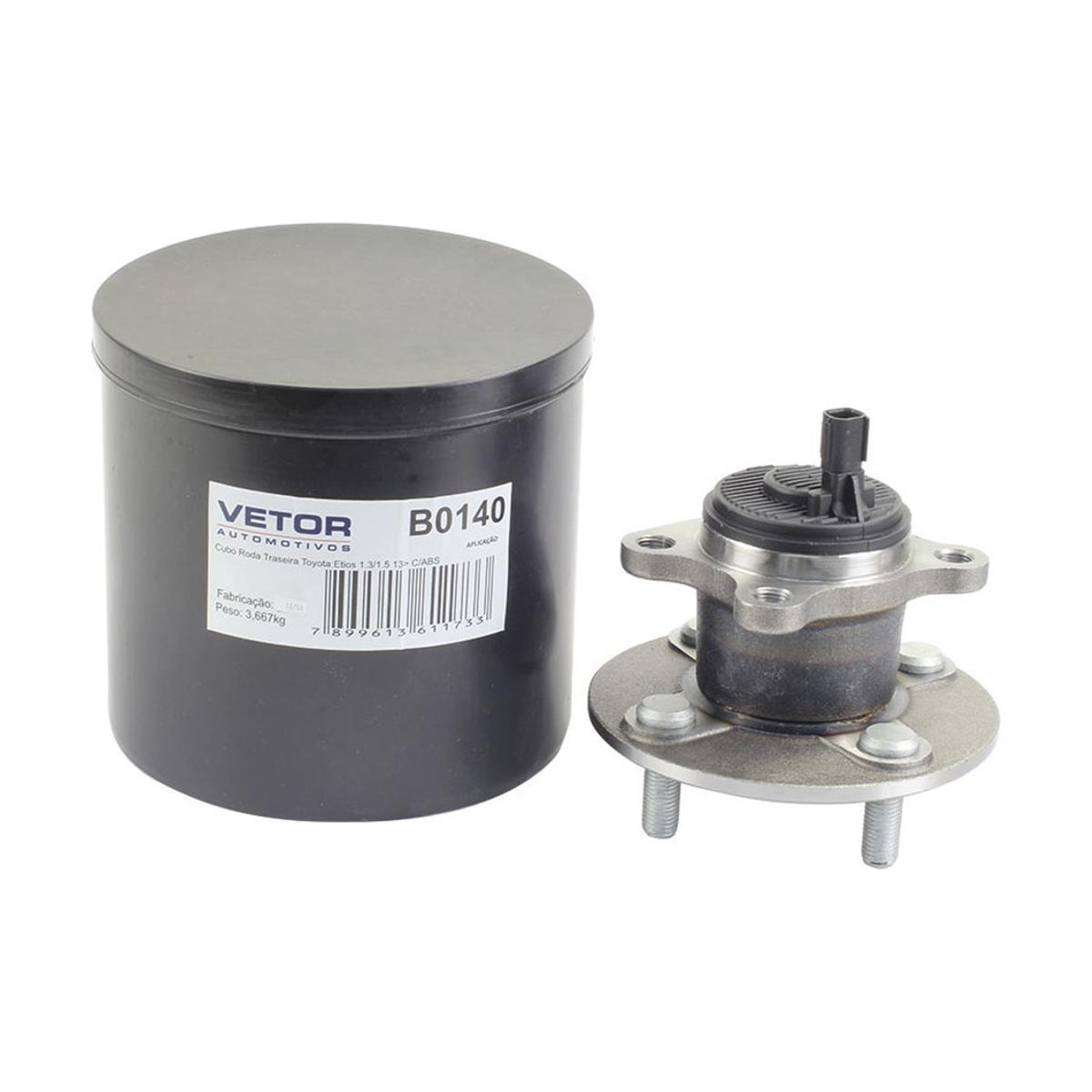 Cubo de Roda Traseiro para Toyota Etios e Etios Sedan - Vetor - B0140