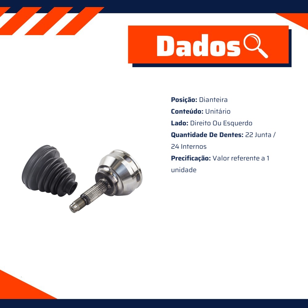 Junta Homocinética para Chery Celer - Vetor - Vt5423