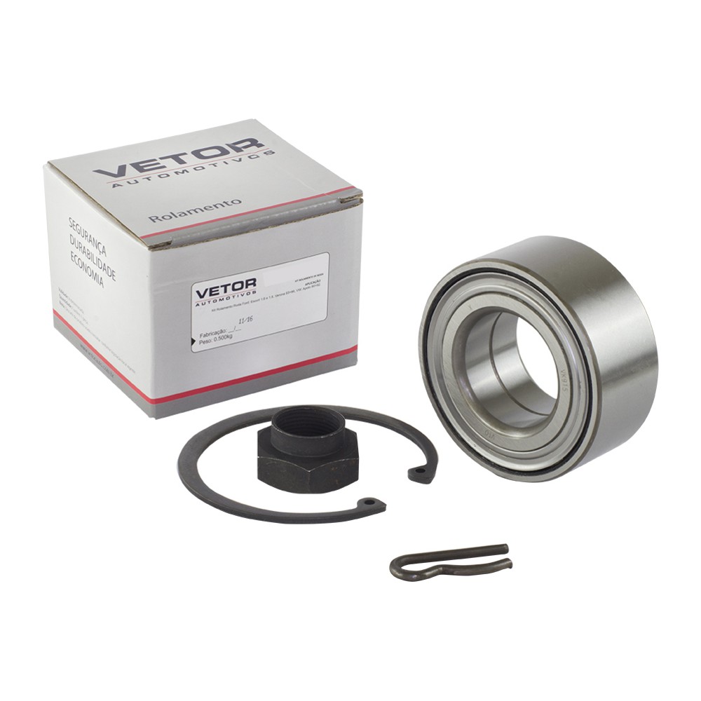 Kit Rolamento Roda Dianteira Direita ou Esquerda - Vetor - Vk0033Dp