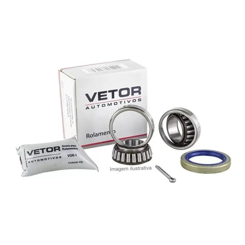 Kit Rolamento Direito ou Esquerdo Roda Traseira - Vetor - Vk0004Tv