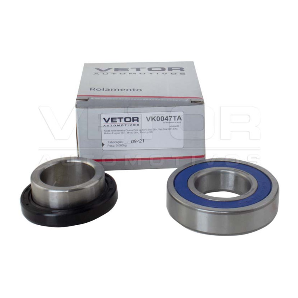 Kit de Rolamento da Roda Traseira para Asia Towner - Vetor - Vk0047Ta