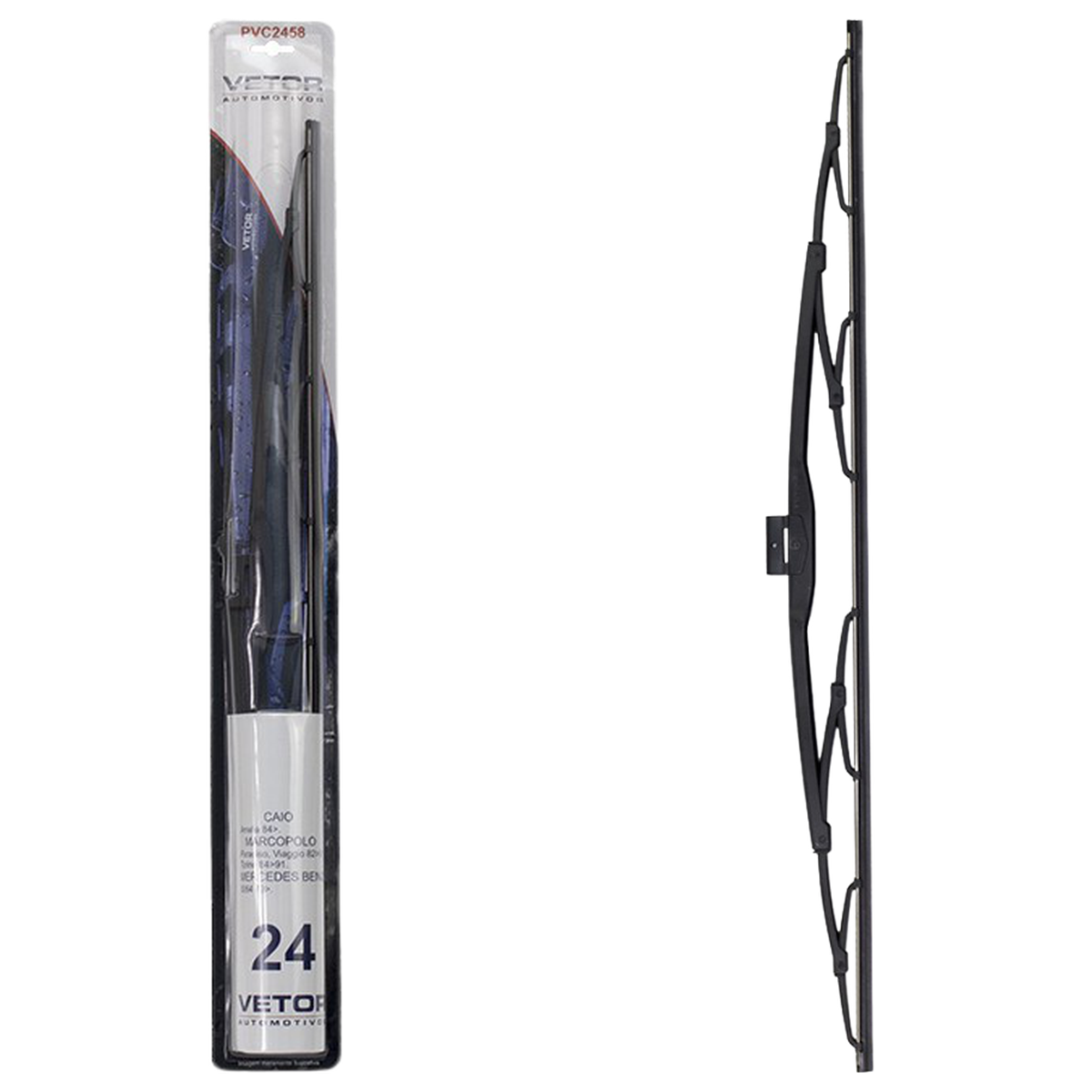 Palheta Dianteira 24" para Mercedes-Benz O-364 - Vetor - Pvc2458