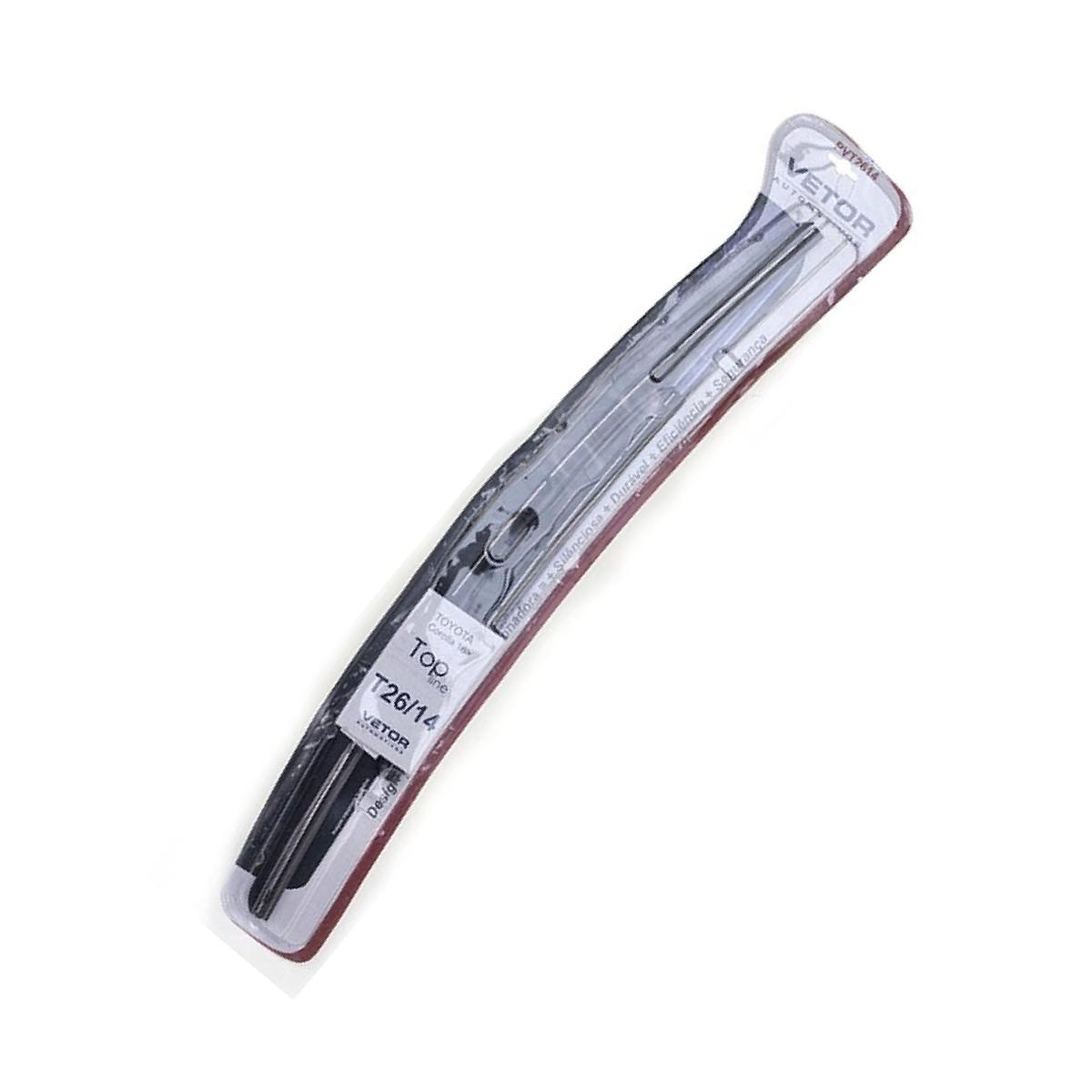 Par Palheta Dianteira Específica Híbrida 26" e 14" para Honda FIT e Toyota Corolla - Vetor - Pvt2614
