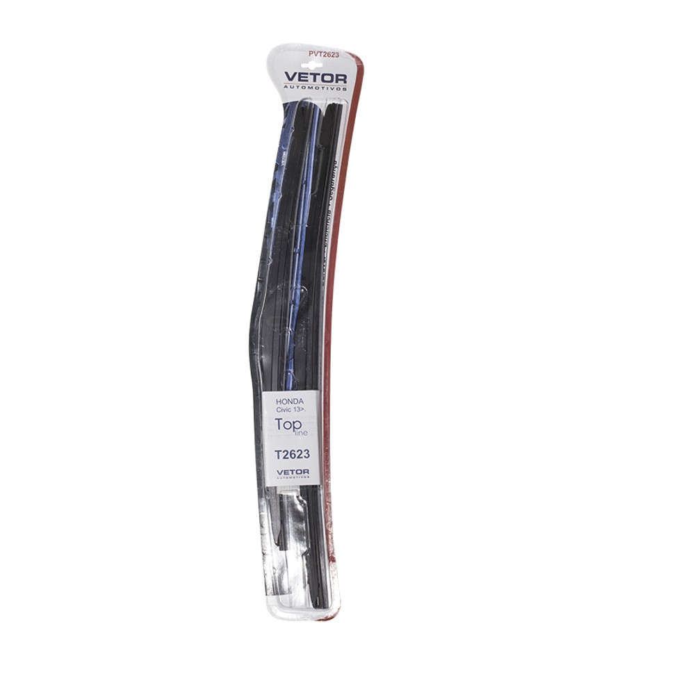 Par Palheta Dianteira Específica Híbrida 26" e 23" para Honda Civic - Vetor - Pvt2623