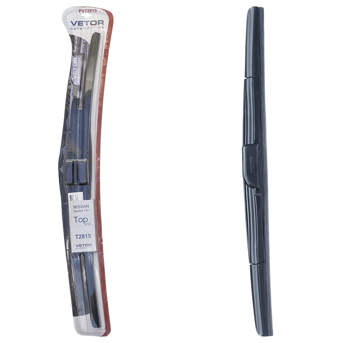 Par Palheta Dianteira Específica Híbrida 28" e 15" para Nissan Sentra - Vetor - Pvt2815