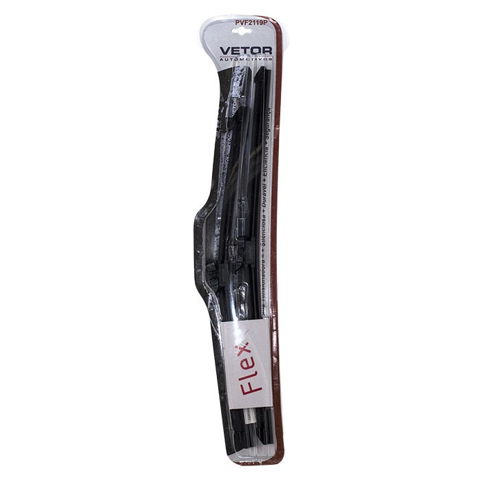 Par Palheta Flex Específica Dianteira 21" e 19" para Volkswagen Polo e Polo Sedan - Vetor - Pvf2119P
