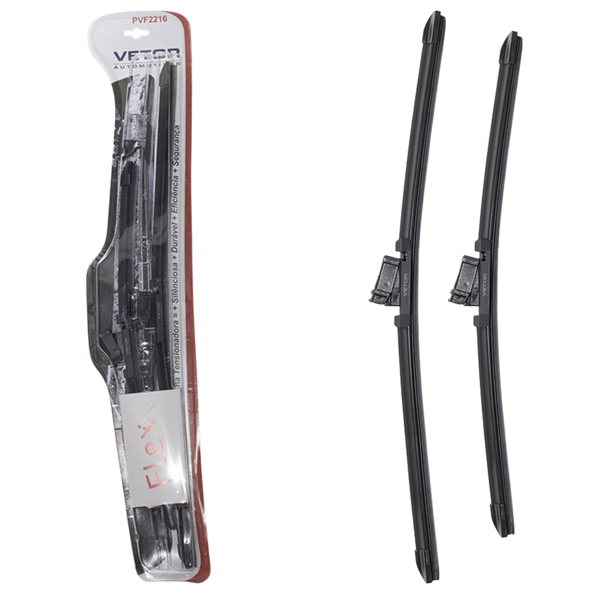 Par Palheta Flex Específica Dianteira 22" e 16" - Vetor - Pvf2216