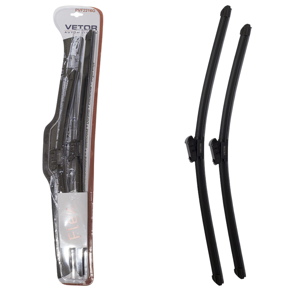 Par Palheta Flex Específica Dianteira 22" e 16" - Vetor - Pvf2216G