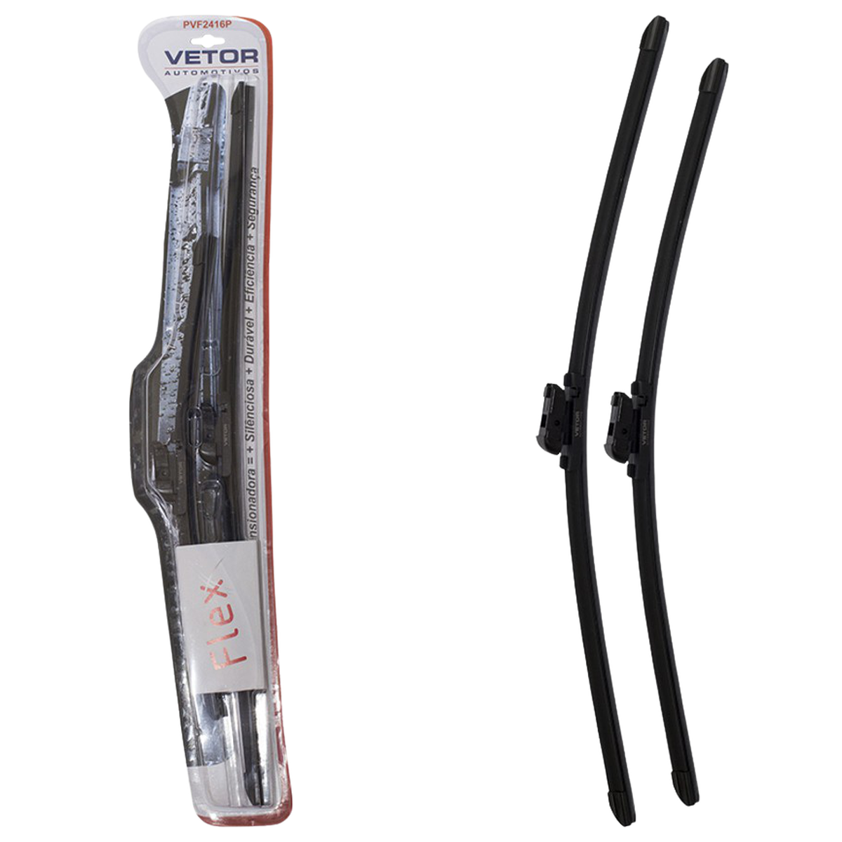 Par Palheta Flex Específica Dianteira 24" e 16" - Vetor - Pvf2416P