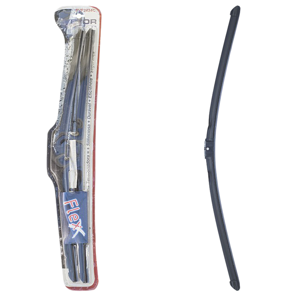 Par Palheta Flex Específica Dianteira 24" e 24" para Mercedes-Benz C 180 - Vetor - Pvf2424C