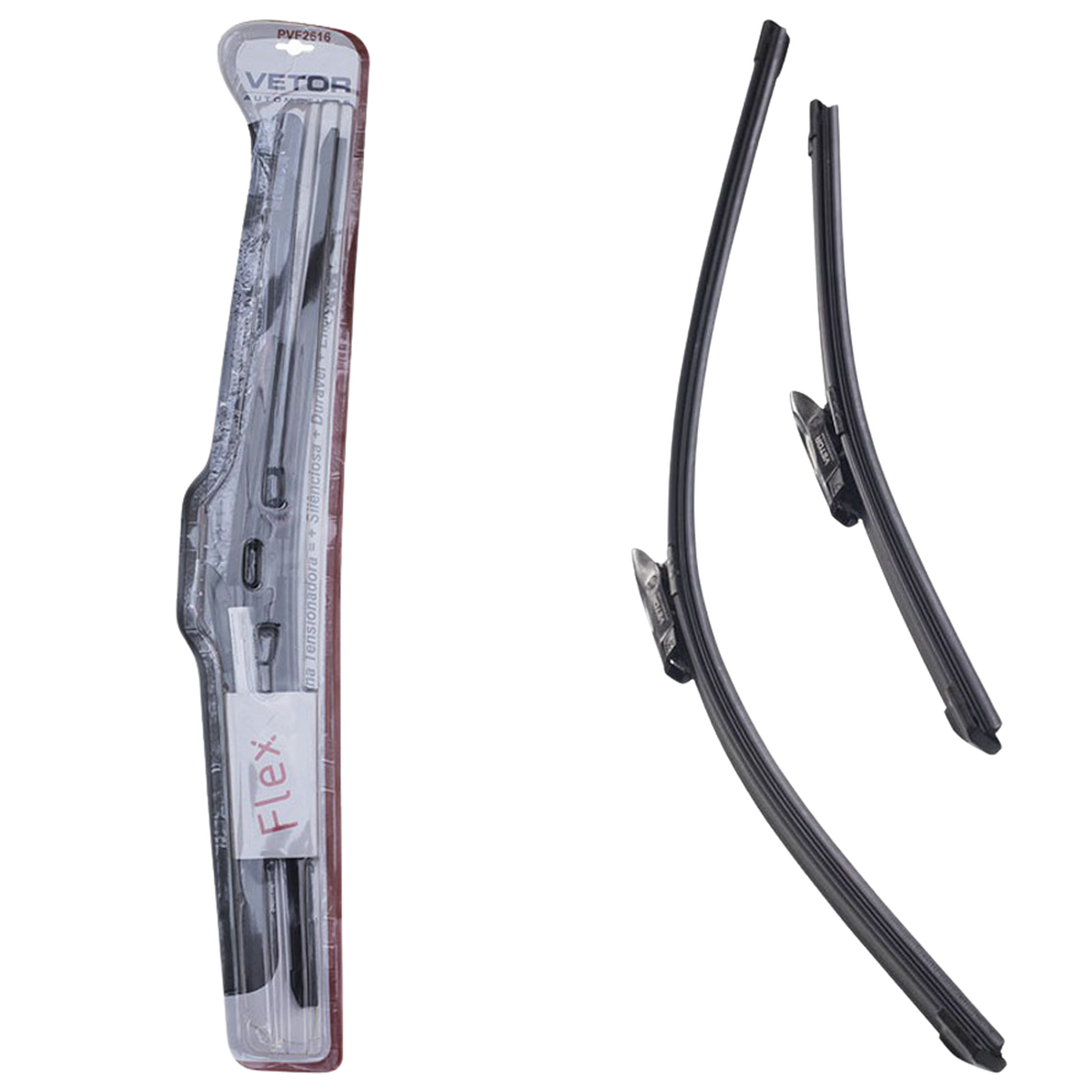 Par Palheta Flex Específica Dianteira 26" e 16" - Vetor - Pvf2616