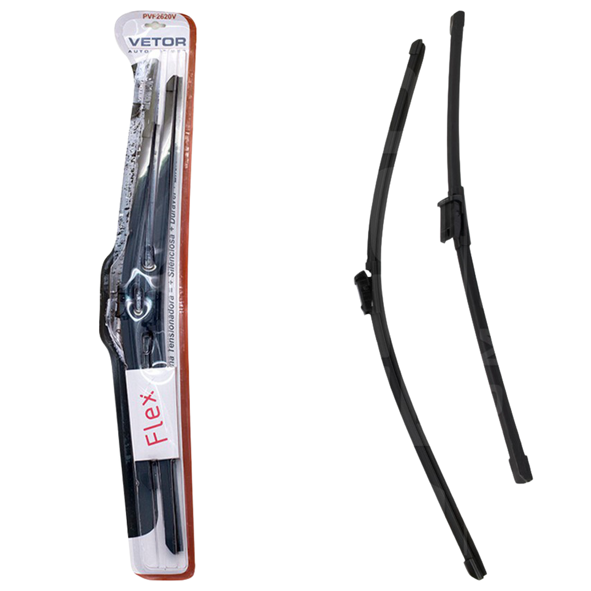 Par Palheta Flex Específica Dianteira 26" e 20" - Vetor - Pvf2620V