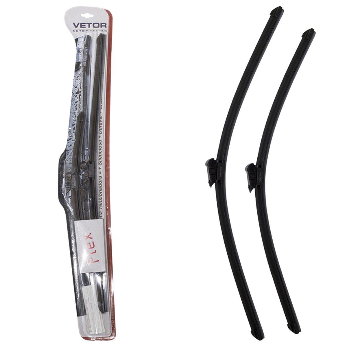 Par Palheta Flex Específica Dianteira 27" e 24" para Honda Civic - Vetor - Pvf2724