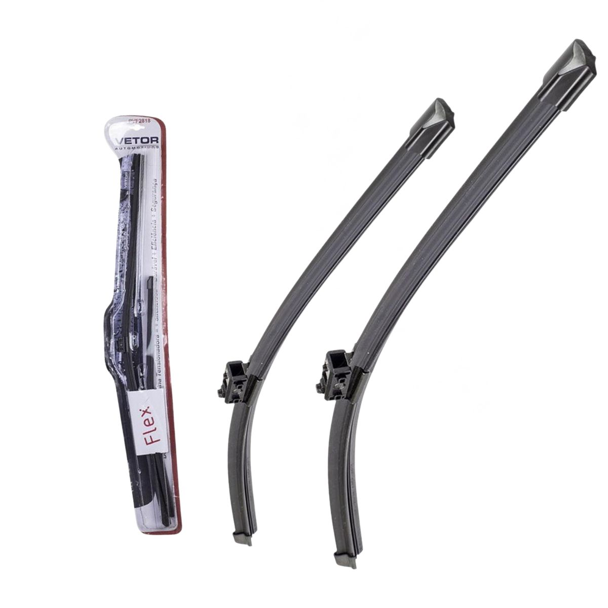 Par Palheta Flex Específica Dianteira 28" e 18" para Mercedes-Benz Vito - Vetor - Pvf2818