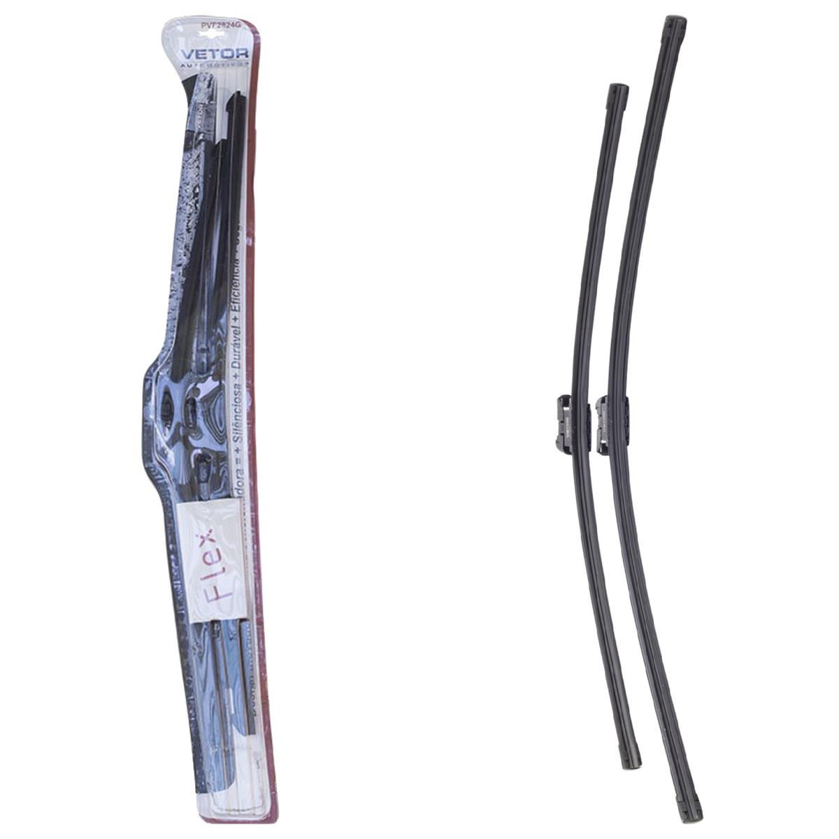 Par Palheta Flex Específica Dianteira 28" e 24" para Chevrolet Cruze e Cruze Sport6 - Vetor - Pvf2824G