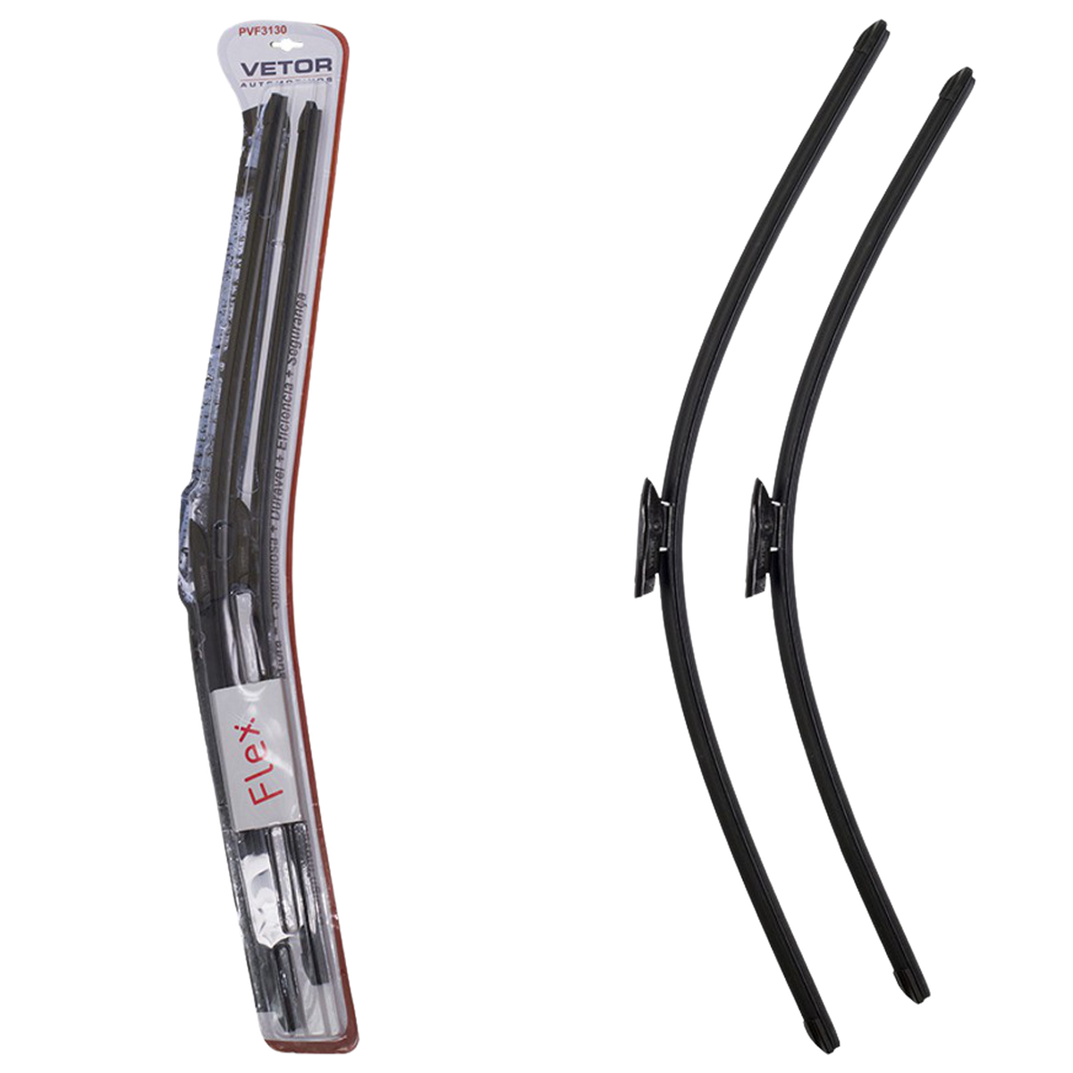 Par Palheta Flex Específica Dianteira 31" e 30" para Citroen C4 Grand Picasso e C4 Picasso - Vetor - Pvf3130