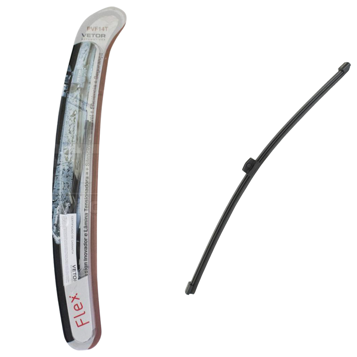 Palheta Flex Traseira 14" para BMW X1 e Volkswagen Touareg - Vetor - Pvf14T