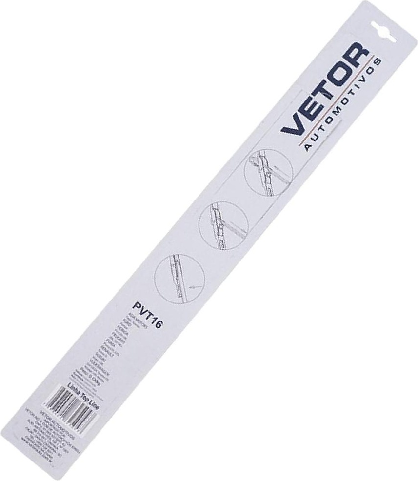 Palheta Top Line Dianteira ou Traseira 16" - Vetor - Pvt16