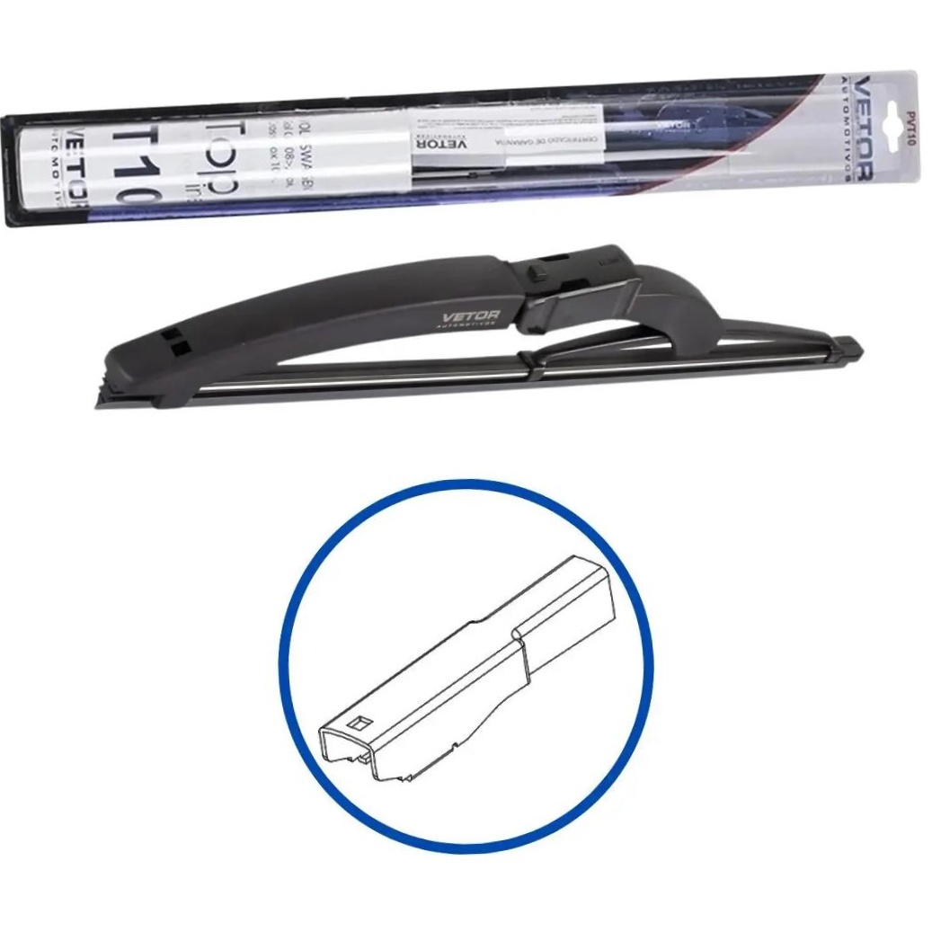 Palheta Top Line Traseira 10" - Vetor - Pvt10