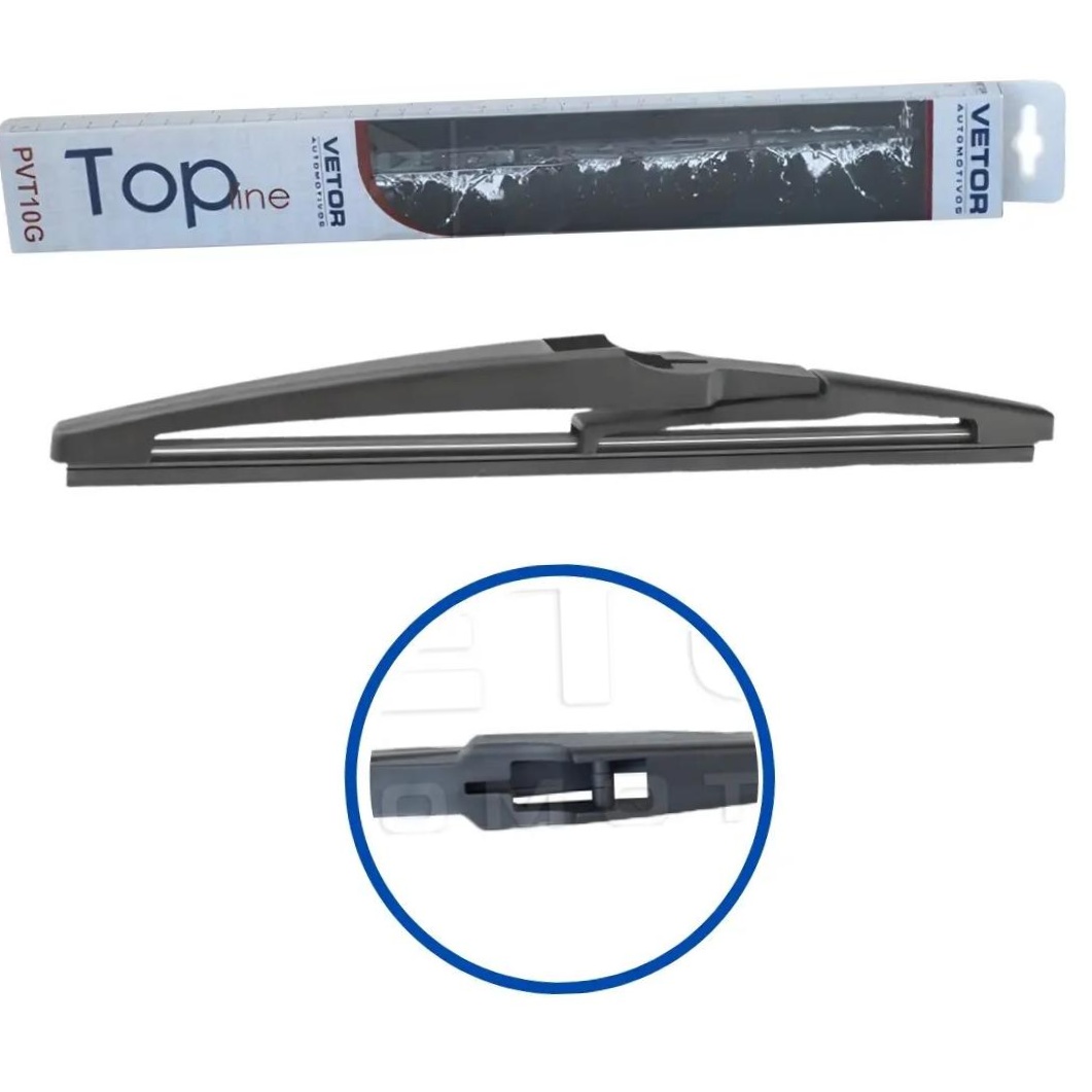 Palheta Top Line Traseira 10" para Chevrolet Cruze e Hyundai Creta - Vetor - Pvt10G