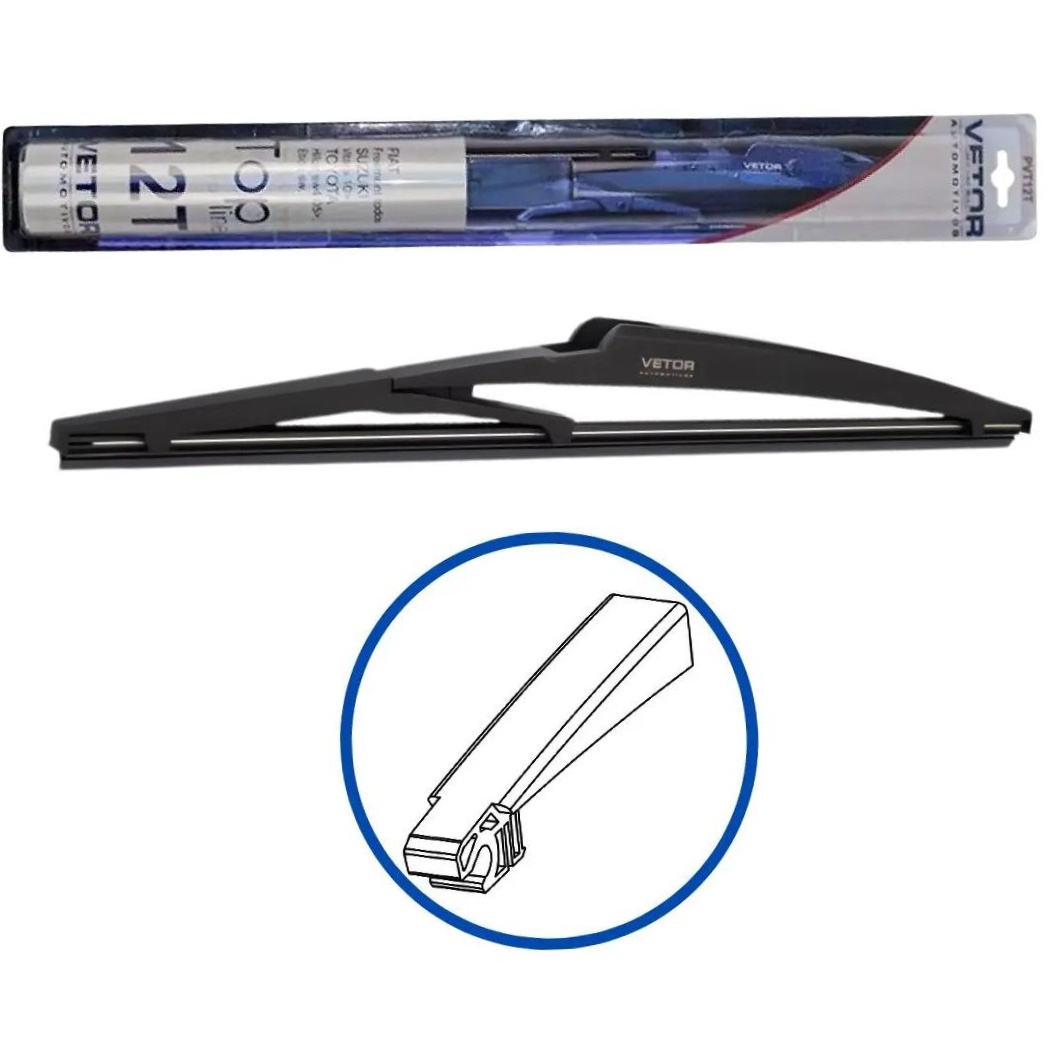 Palheta Top Line Traseira 12" - Vetor - Pvt12T