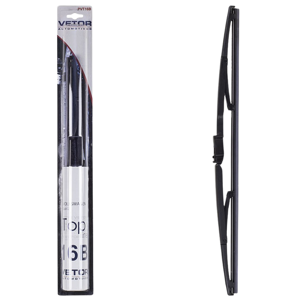 Palheta Top Line Traseira 16" para Fiat Idea e Volkswagen Gol - Vetor - Pvt16B