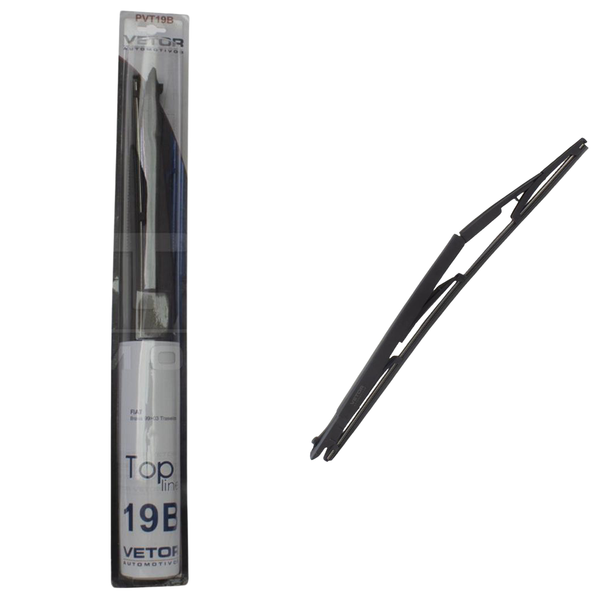 Palheta Top Line Traseira 19" para Fiat Brava - Vetor - Pvt19B