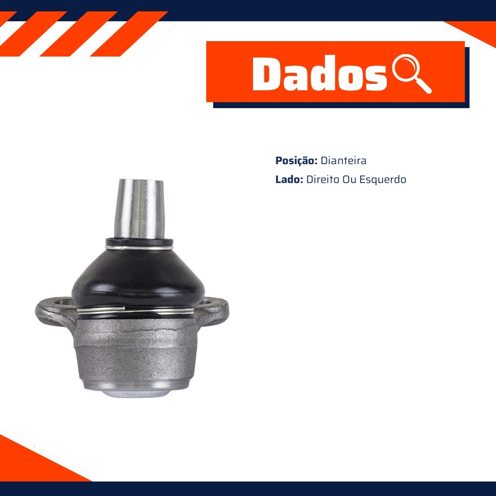 Pivo Dianteiro Direito ou Esquerdo Inferior para Fiat Bravo e Stilo - Vetor - Vtp061