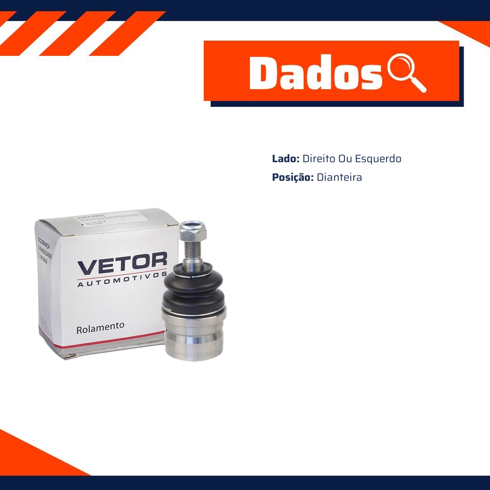 Pivo Inferior Direito ou Esquerdo para Dodge Dakota - Vetor - Vtp044