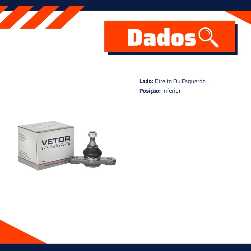 Pivo Inferior para KIA Optima - Vetor - Vtp100