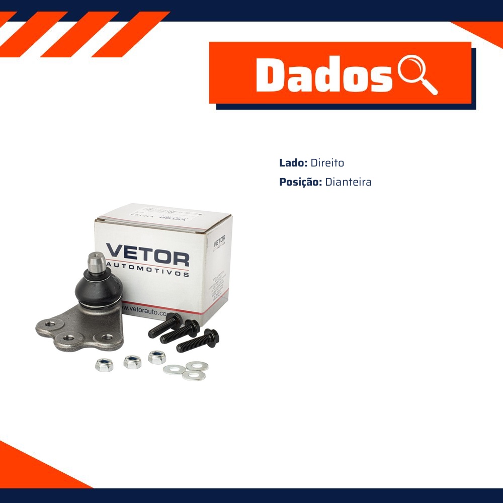 Pivô Inferior Dianteiro Direito - Vetor - Vtp193