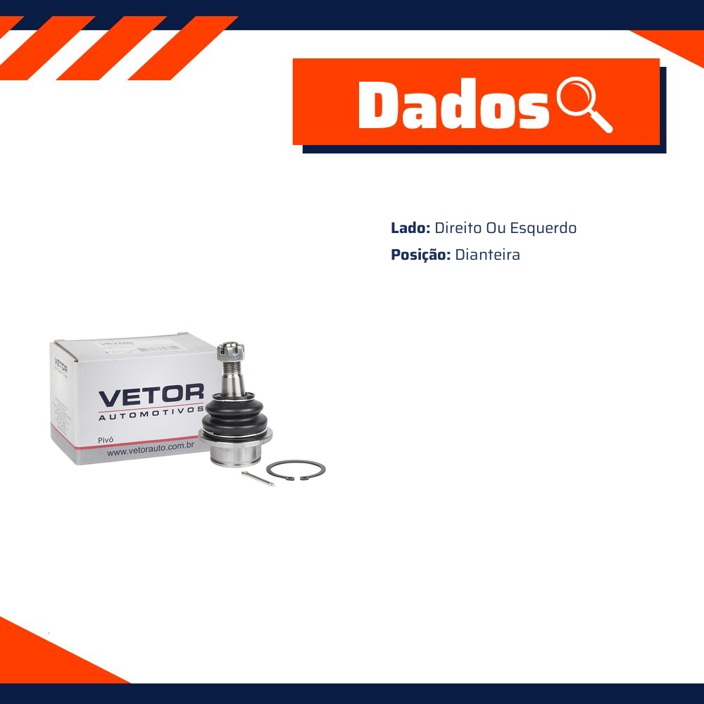 Pivo Inferior Direito ou Esquerdo para Ford Explorer - Vetor - Vtp068