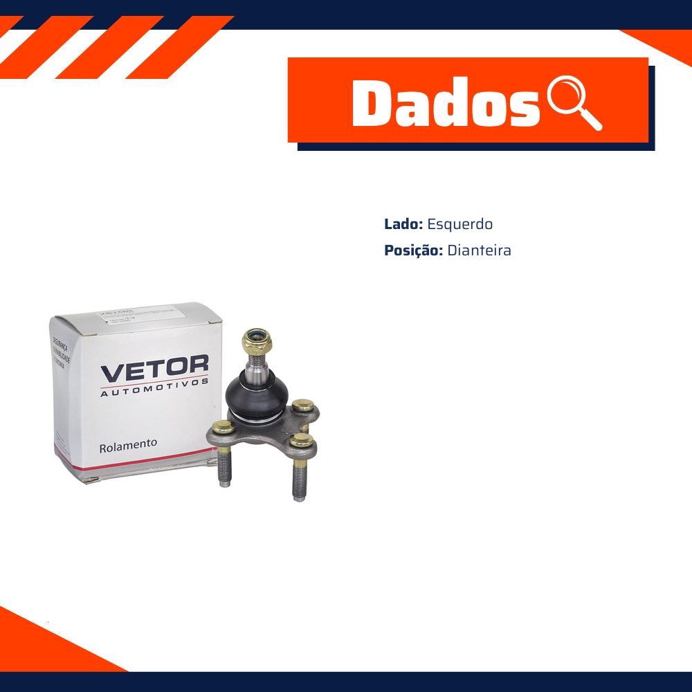 Pivô Inferior Dianteiro Esquerdo - Vetor - Vtp148