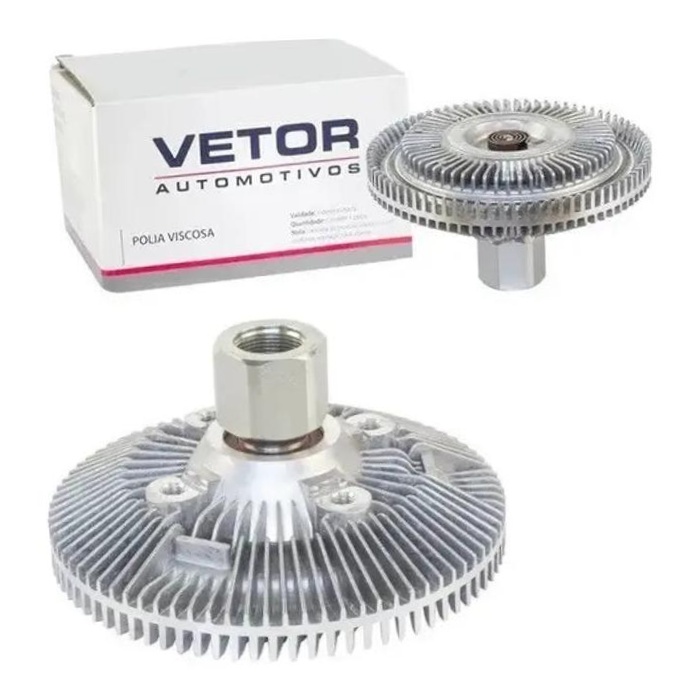 Polia da Embreagem Viscosa Ventoinha para Ford Ranger e Troller T4 - Vetor - Vpv040